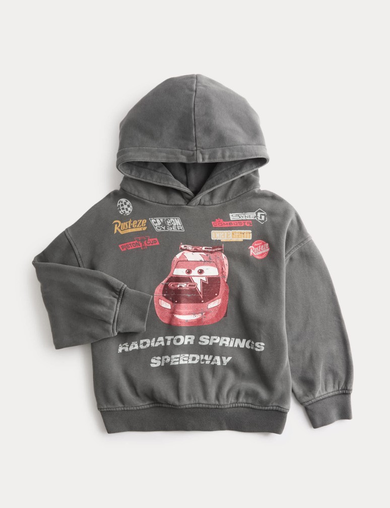 Mikina s kapucí Disney Cars™, s vysokým podílem bavlny (3–7 let)