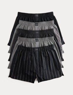 5pk Supima® Cotton Rich Woven Boxers