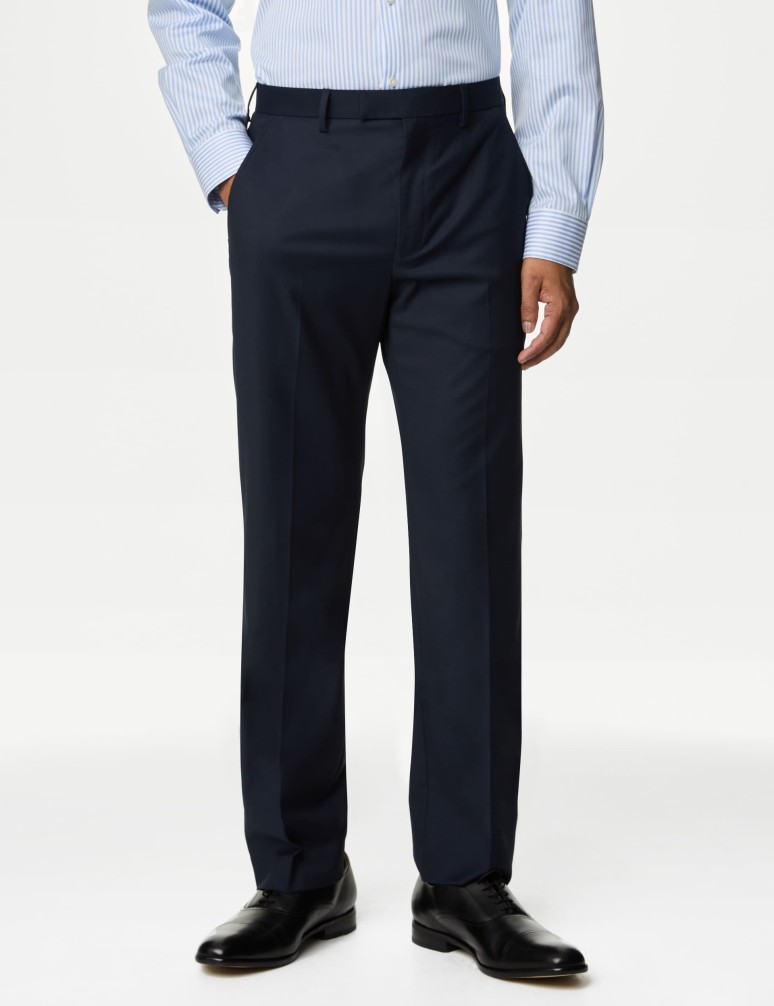 Regular Fit Stretch Suit Trousers