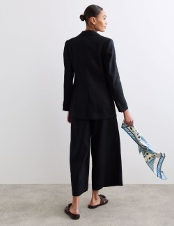 Prodloužený jednořadý blejzr z čistého lnu