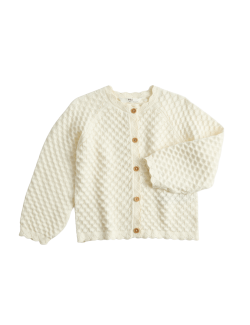 Háčkovaný kardigan z čisté bavlny (2-8 let)