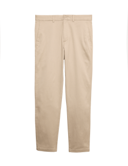 Slim Fit Cotton Rich Stretch Trousers