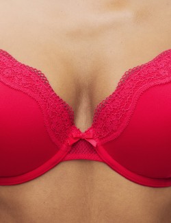 Jasmine Lace Wired Demi Cup Bra (A-E)