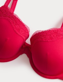 Jasmine Lace Wired Demi Cup Bra (A-E)