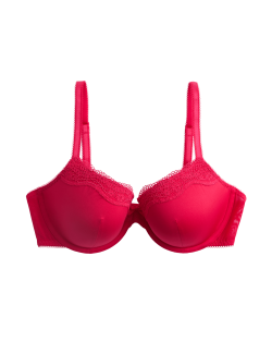 Jasmine Lace Wired Demi Cup Bra (A-E)