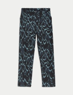 Go Balance Printed Cropped Yoga Leggings