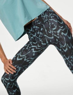 Go Balance Printed Cropped Yoga Leggings