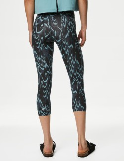 Go Balance Printed Cropped Yoga Leggings