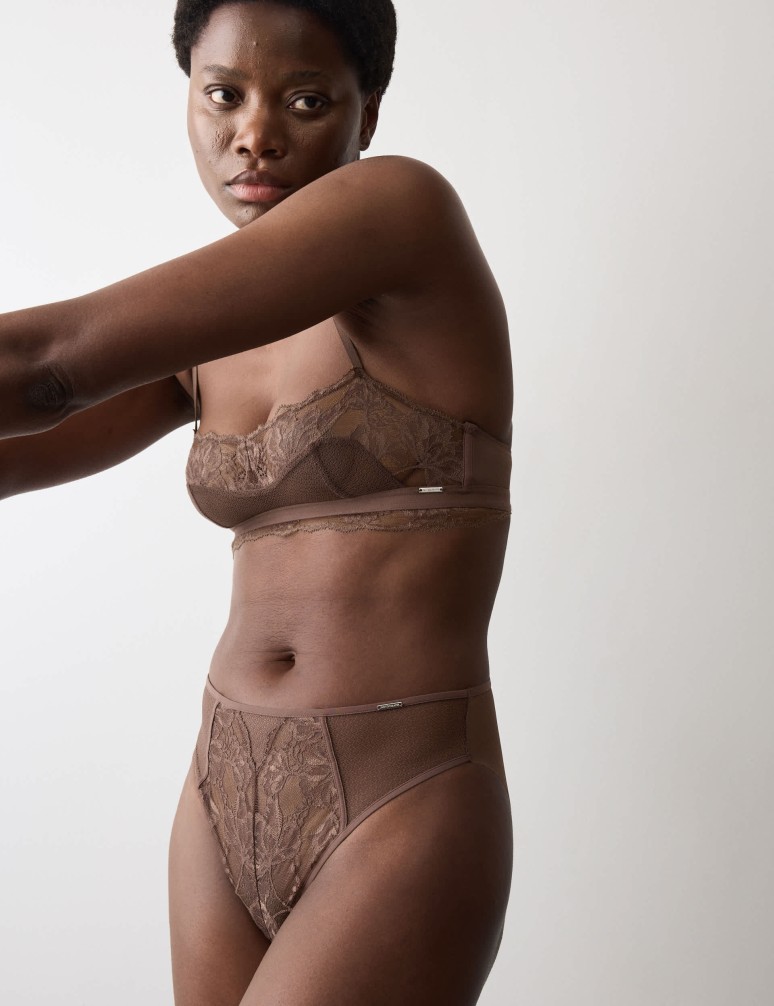 Krajkové kalhotky Savannah s vysokým pasem