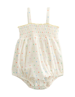 Pure Cotton Polka Dot Romper (0-2 Yrs)