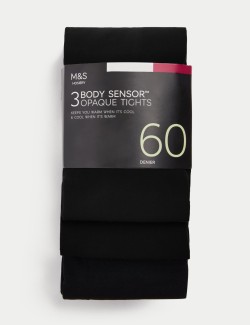 3pk 60 Denier Body Sensor™ Tights