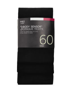 3pk 60 Denier Body Sensor™ Tights