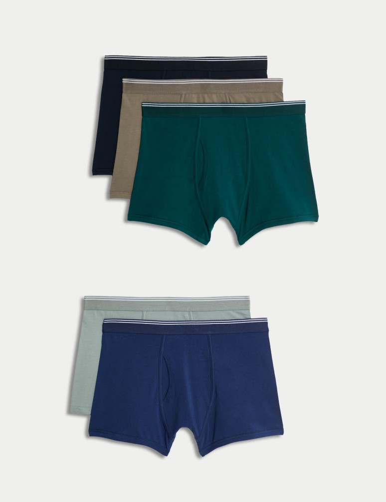 5pk Cotton Rich Cool & Fresh™ Trunks