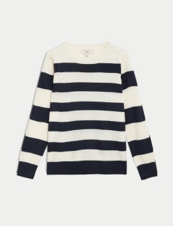 Supersoft Striped Crew Neck Jumper