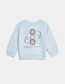 Cotton Rich Lion Sweatshirt (0-3 Yrs)