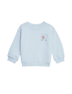 Cotton Rich Lion Sweatshirt (0-3 Yrs)