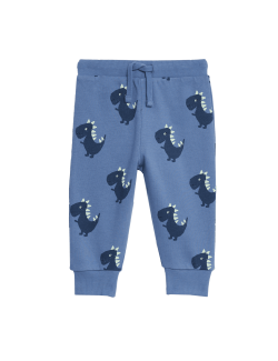 Cotton Rich Dinosaur Joggers (0-3 Yrs)