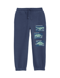 Cotton Rich Dinosaur Joggers (2-8 Yrs)