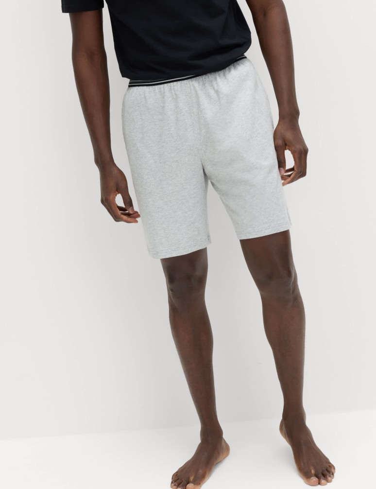 Sada 2 ks žerzejových pyžamových šortek z čisté bavlny