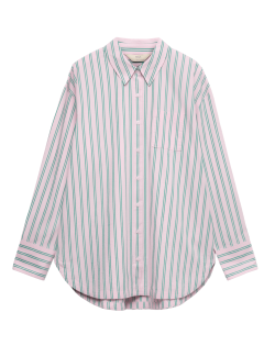 Pruhovaná pyžamová košile, z čisté bavlny