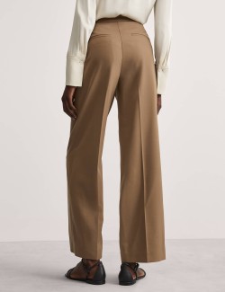 Wool Rich Straight Leg Trousers