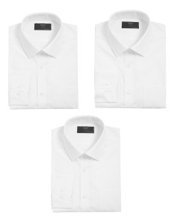 3 Pack Slim Fit Long Sleeve Shirts