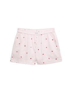 Pyžamové šortky z bavlny a modalu s proužky