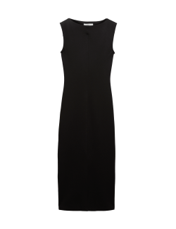 Žerzejové přiléhavé midi šaty