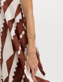 Plážové maxi šaty s oválným výstřihem a potiskem, z čisté bavlny