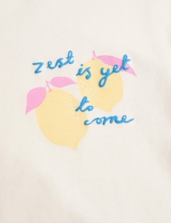 Pure Cotton Lemon T-Shirt (2-8 Yrs)