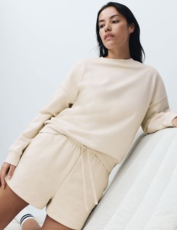 Pyžamové šortky s vysokým podílem bavlny a technologií Brushback