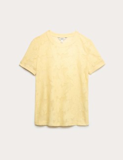 Cotton Blend Floral Lace Top