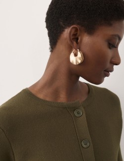 Textured Peplum Cardigan