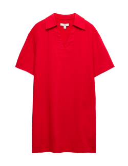 Minišaty s límečkem z lnu