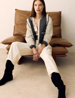 Pure Cotton Printed Quilted Jacket