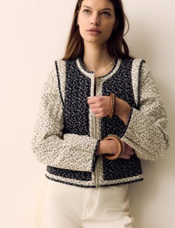 Pure Cotton Printed Quilted Jacket