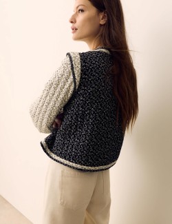 Pure Cotton Printed Quilted Jacket