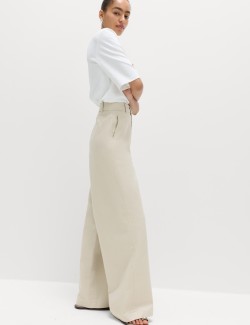 Cotton Rich Wide Leg Chinos