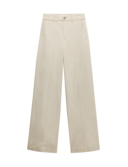 Cotton Rich Wide Leg Chinos