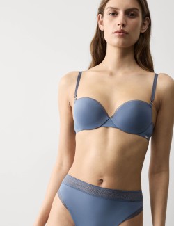 Boston Microfibre Wired Push Up Balcony Bra