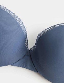 Balkonová podprsenka push-up Boston z mikrovlákna s kosticemi