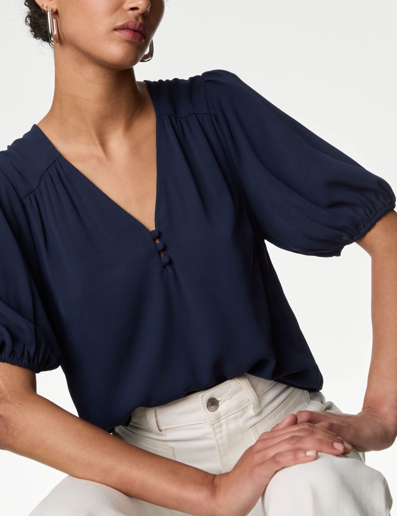 V-Neck Blouse