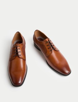 Kožená obuv derbového střihu