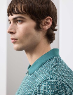 Polokošile s geometrickým potiskem, z čisté bavlny Supima®