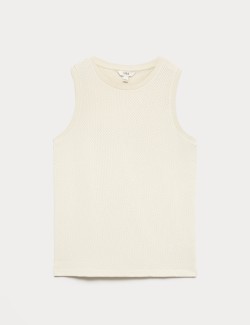 Cotton Rich Knitted Vest