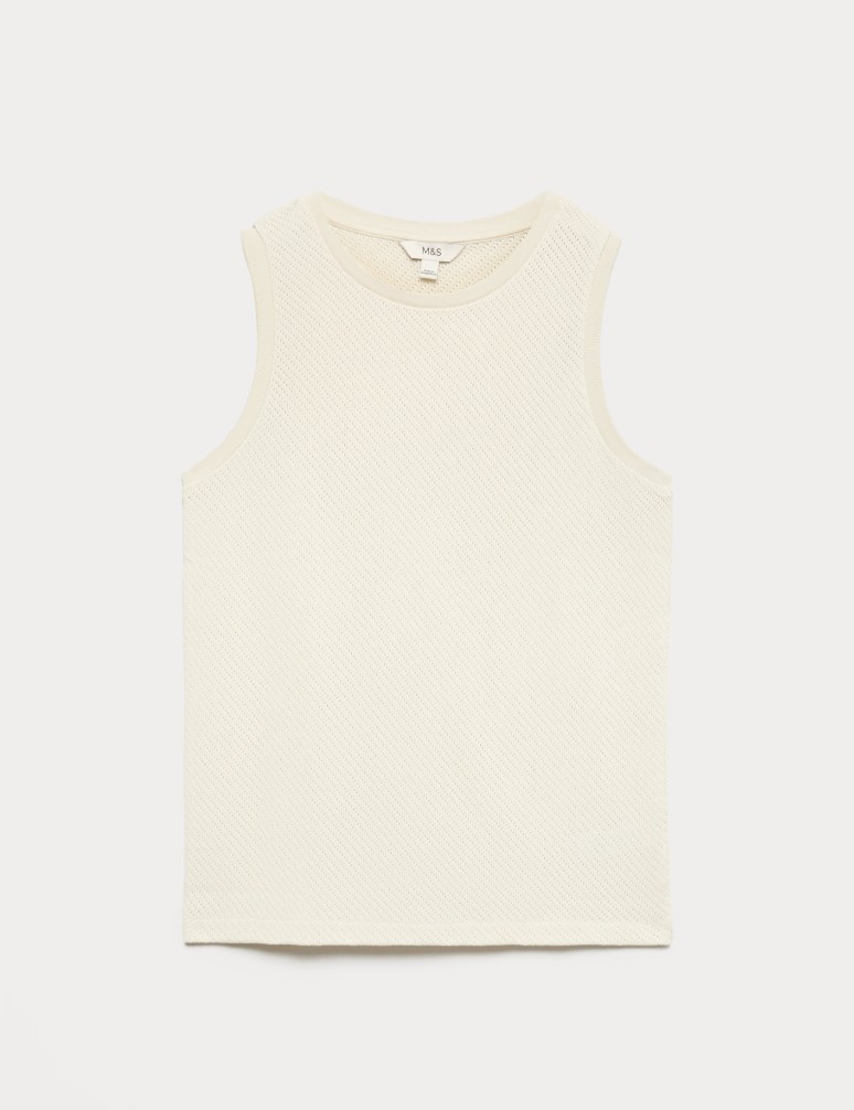 Cotton Rich Knitted Vest