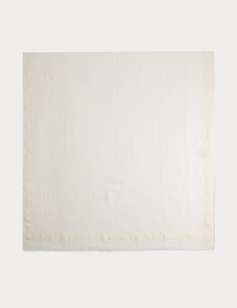 Cotton Linen Blend Scarf