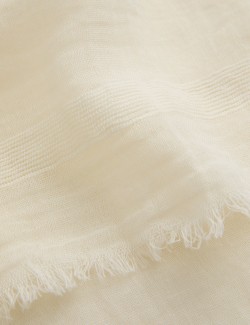 Cotton Linen Blend Scarf