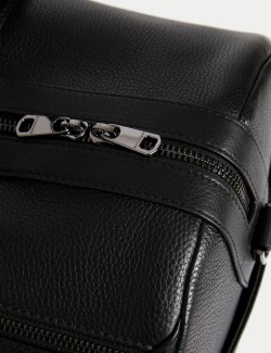 Leather Pebble Grain Weekend Bag