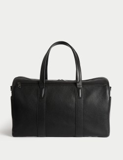 Leather Pebble Grain Weekend Bag